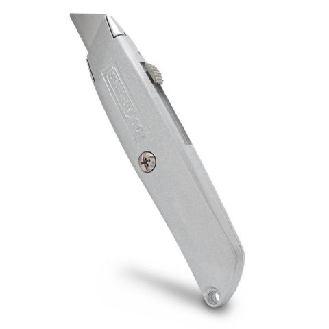 KNIFE STANLEY RETRACTABLE BLADE SILVER