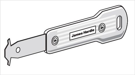 KNIFE SCORE AND SNAP JAMES HARDIE VILLABOARD