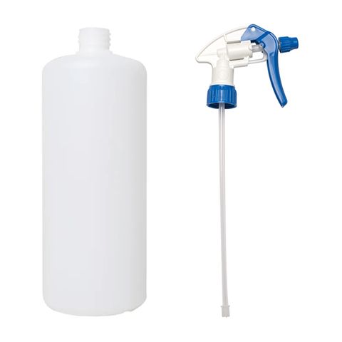 SPRAY BOTTLE W/ WHITE TRIGGER 1LTR