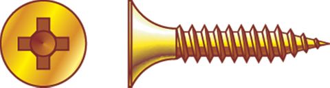 SCREW BUGLE 6X30 T17 ZINC NEEDLE FINE (BOX 1000)