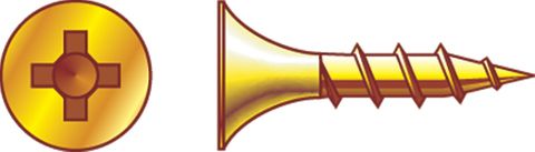 SCREW BUGLE 7X32 T17 ZINC NEEDLE PT (BOX 1000)