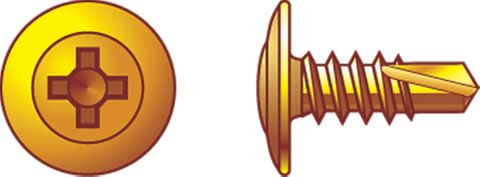 SCREW BUTTON HEAD 8X20 SDS ZINC (BOX 1000)