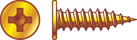 SCREW FLAT TOP 10X16 NEEDLE PT ZINC (BOX 1000)