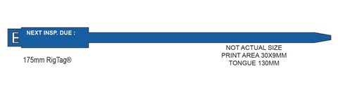 TAG INSPECTION BLUE 175MM