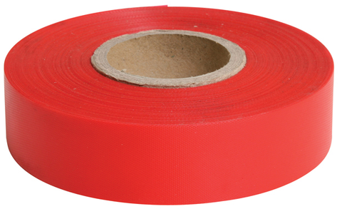TAPE SURVEY/FLAGGING GLO RED 100MT 47760122 (ROLL)