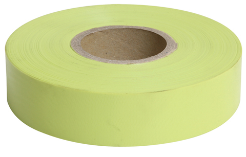 TAPE SURVEY/FLAGGING GLO YELLOW 25X100 (ROLL)