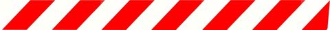 TAPE BARRIER 75X100M RED/WHITE (ROLL)