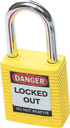 PADLOCK SAFETY 38MM YELLOW BRADY 850820