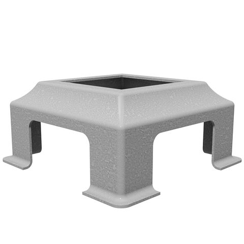 POST SHOE COLONIAL SLIDER 85H X 115MM GALV PIECE