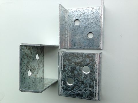 POST SHOE CONCEAL INTERNAL BRACKET TO SUIT 90MM