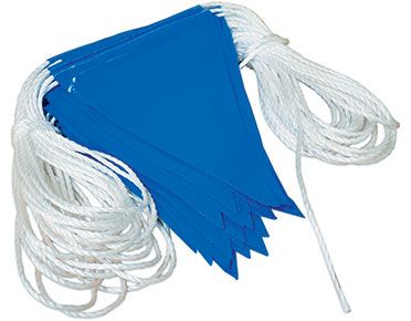BUNTING SAFETY FLAGS BLUE 30MT (ROLL)