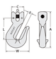 HOOK GRAB CLEVIS 16MM GRD80 8T 101916