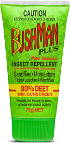 SUNSCREEN & REPEL BUSHMAN PLUS DRYGEL 80% DEET 75G