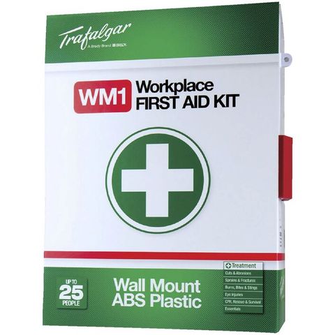 FIRST AID KIT STD WORKPLACE WALL MOUNT SML (KIT)