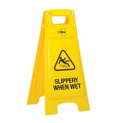 SLIPPERY WHEN WET PLASTIC A FRAME