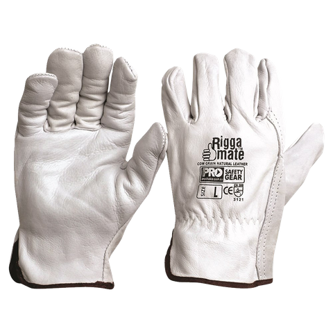 GLOVES RIGGER SOFT LEATHER CGL41N LGE (PK 12)