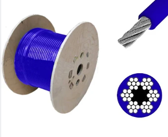 WIRE ROPE 2MM PVC COVERED BLUE  (P/M)