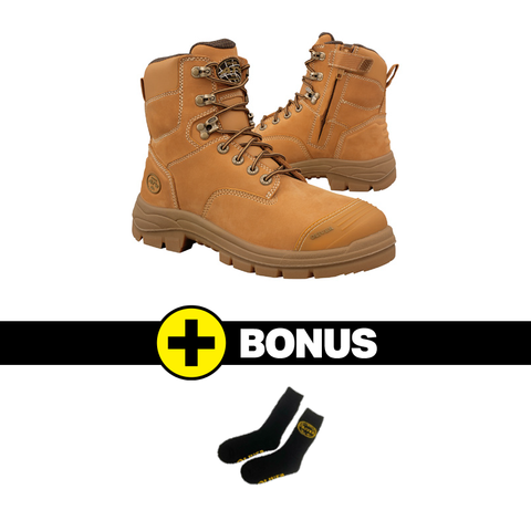 BOOT OLIVER L/U ZIP 55-332Z WHEAT 11