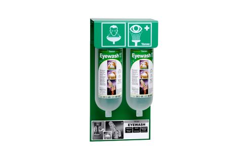 EYEWASH WALLSTAND TOBIN INCL 2 X 1L BOTTLES TOB129