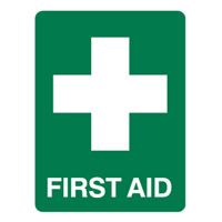 STICKER FIRST AID 125X90MM (PK 5) #840046