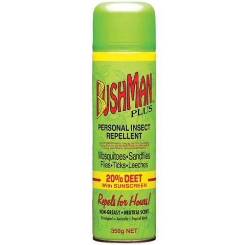 INSECT REPELLENT BUSHMAN DEET AEROSOL 20% 350GR