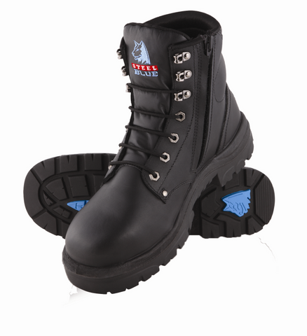 BOOT S/BLUE L/U ARGYLE ZIP 312152 BLK 11.5 (PAIR)