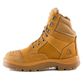 BOOT S/BLUE LADIES S/CROSS ZIP SCUFF WHEAT 9