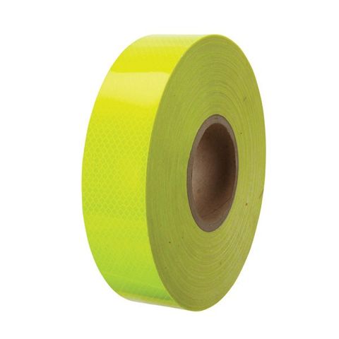 TAPE REF 76.2MM X45.7M FLURO YEL/GREEN CL1 (ROLL)