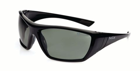 GLASSES BOLLE HUSTLER GREY/GREEN POLARISED
