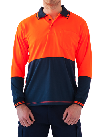 SHIRT POLO T/INC LS O/N SML