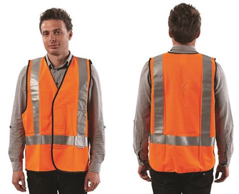 VEST SAFETY DAY/NIGHT ORANGE MED