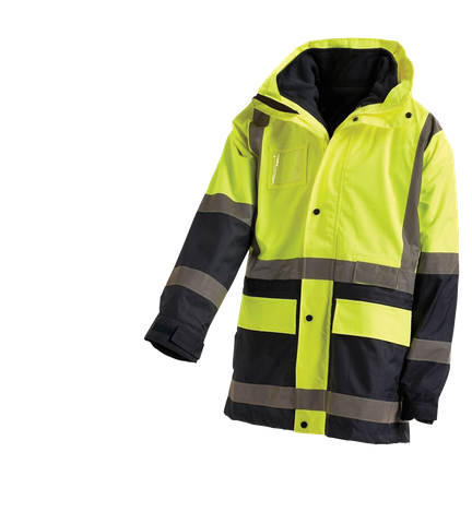 BISLEY 5 IN 1 JACKET YELLOW/NAVY