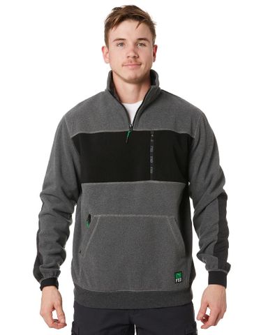 JUMPER FLEECE 1/4 ZIP FXD WF-2 MID GREY MED