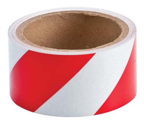 TAPE REFLECTIVE 50MM X4.5MT RED/WHITE (ROLL)