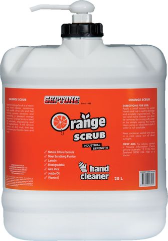 HAND CLEANER ORANGE SCRUB SEPTONE 20L