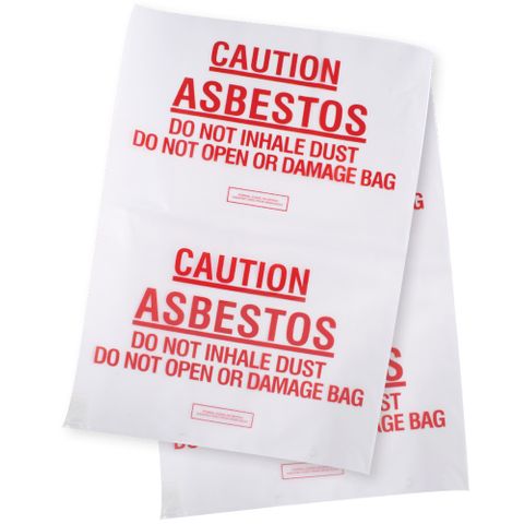 ASBESTOS BAG PRINTED 1100LX700W CLR 200UM