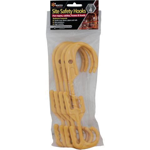 HOOK LEAD ELECTRICAL YELLOW SITE SAFETY (PK4)