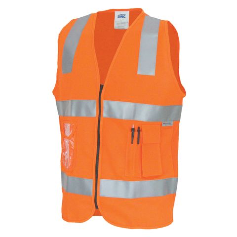 VEST DAY/NIGHT ZIP ORANGE REF SML
