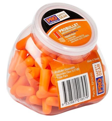 EARPLUG PROBULLET CL5 27DB ORANGE EPOU-50 (PK 50)