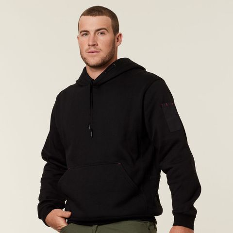 HOODIE FLEECE YAKKA FOUNDATION BLACK MED