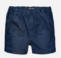 SHORT SHORT ELASTIC ELWOOD MENS NAVY SIZE 28