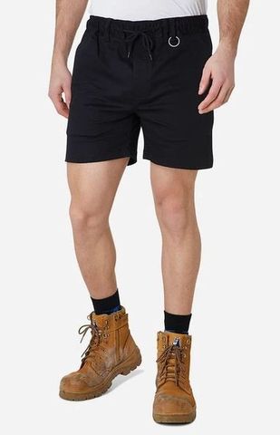 SHORT ELWOOD MENS ELASTIC BASIC BLACK SIZE 38