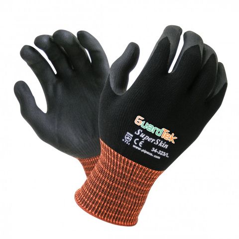 GLOVES GUARDTEK SUPER SKINS OPEN BACK 8/MED (PAIR)