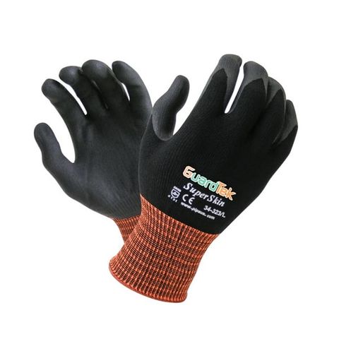 GLOVES GUARDTEK SUPER SKINS OPEN BACK 9/LGE (PAIR)