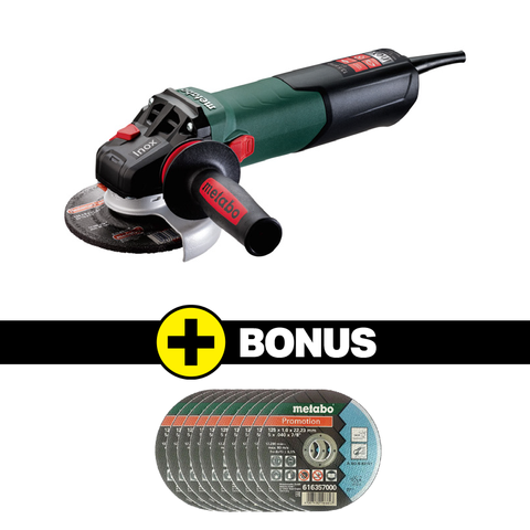ANGLE GRINDER 125MM 1550W VARIABLE CORDED METABO