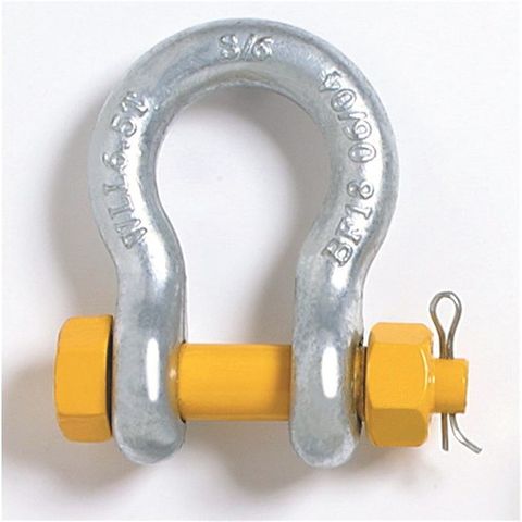 SHACKLE BOW 35MM 13.5T SAFETY PIN GRD S