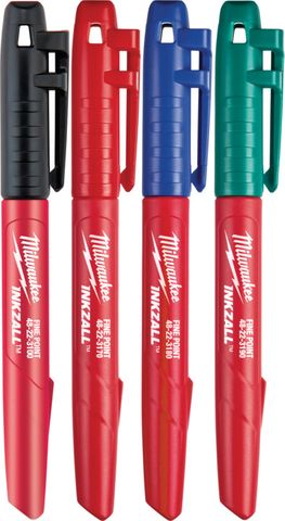 TEXTA MILW FINE POINT COLOUR 4PK INKZALL (PK4)