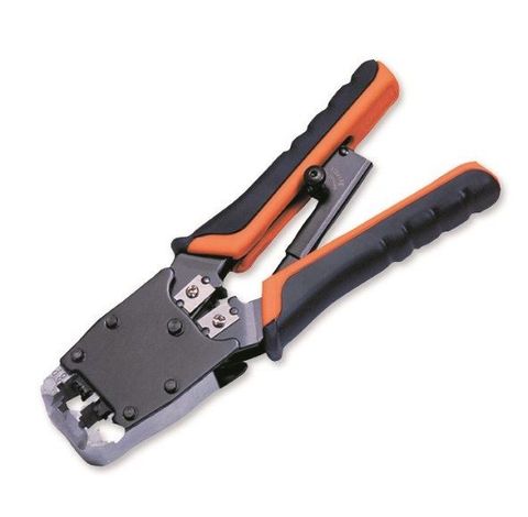 CRIMP STRIP RATCHET TOOL DUAL MODULAR 6P/8P