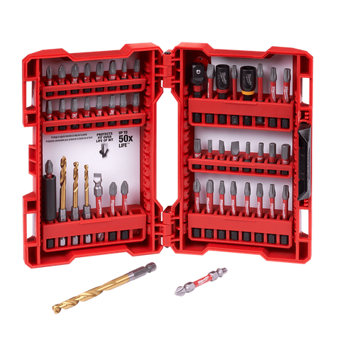 MILWAUKEE SHOCKWAVE� DRILL AND DRIVE 50PC SET