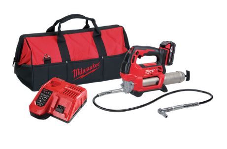 MILWAUKEE M18� CORDLESS 2-SPEED GREASE GUN KIT